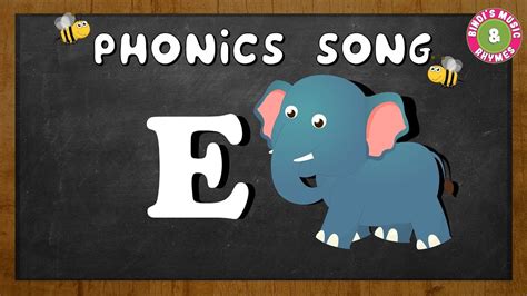 Learn the letter E | Phonics song for children | Alphabet Song | E for Elephant - YouTube