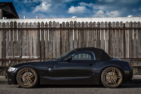 2010 Black BMW Z4M Roadster - ADV05 M.V2 CS Series aftermarket Concave ...