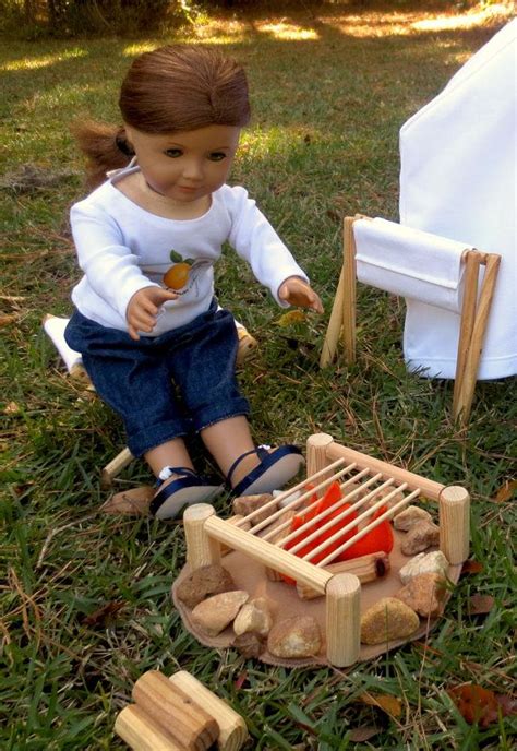 Canvas Folding Camp Stools, Set of 2, Handcrafted for American Girl® or ...