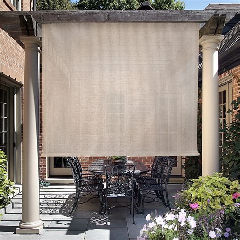 Keystone Fabrics Cordless Outdoor Sun Shade - Walmart.com