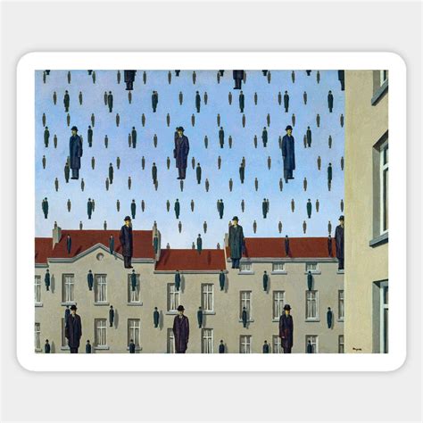 Golconda By Rene Magritte Sticker | Golconda Rene Magritte | Magritte ...