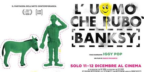 L’uomo che rubò Bansky film al cinema 11-12 dicembre: sconto biglietti