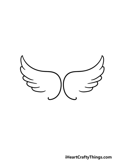 Angel Wings Drawing - How To Draw Angel Wings Step By Step