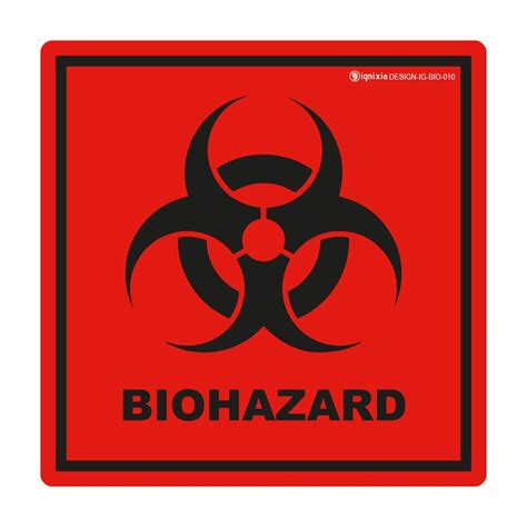 Buy Biohazard Stickers- 5.5" x 5.5" Biohazard Labels (Pack of 30) - UV ...