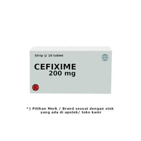 Cefixime 200 mg 10 Kapsul - Kegunaan, Efek Samping, Dosis dan Aturan Pakai - Halodoc