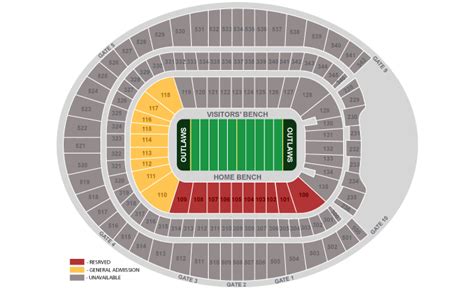 Broncos Stadium at Mile High, Denver CO - Seating Chart View