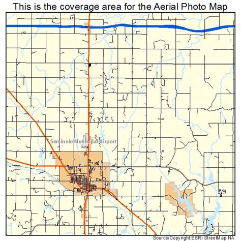 Aerial Photography Map of Seminole, OK Oklahoma