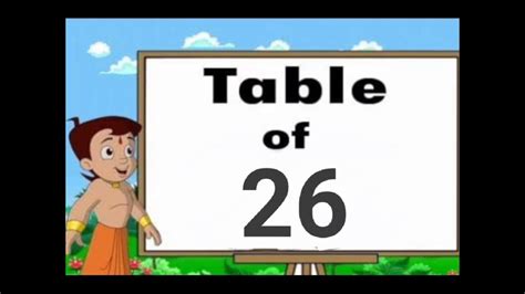 Table of 26 - YouTube