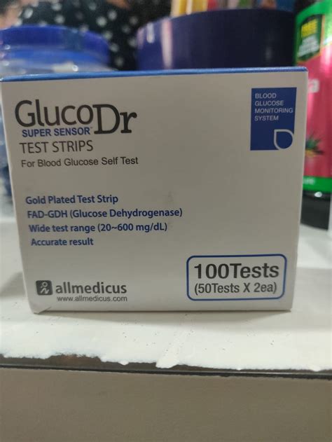 Gluco Dr. Super Sensor Test Strips 100 strips (2x50 Pack) - Prem Medical