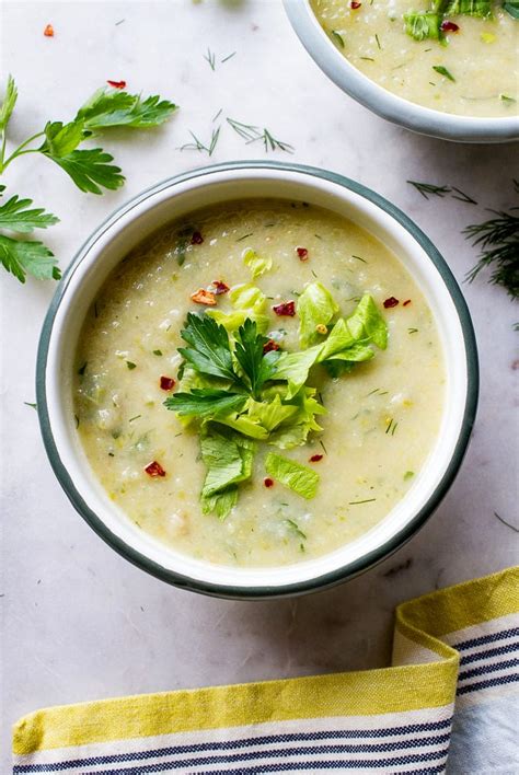 Creamy Celery Soup (Vegan) - The Simple Veganista