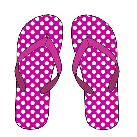 Purple Polka Dot Flip Flops Free Stock Photo - Public Domain Pictures