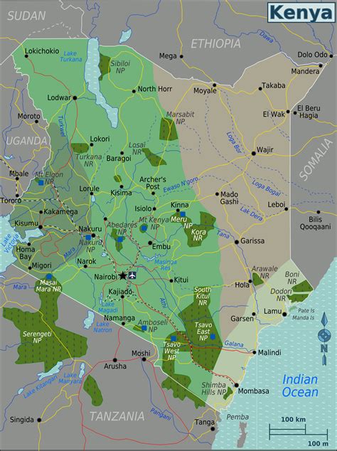 File:Kenya Regions map.png - Wikitravel Shared