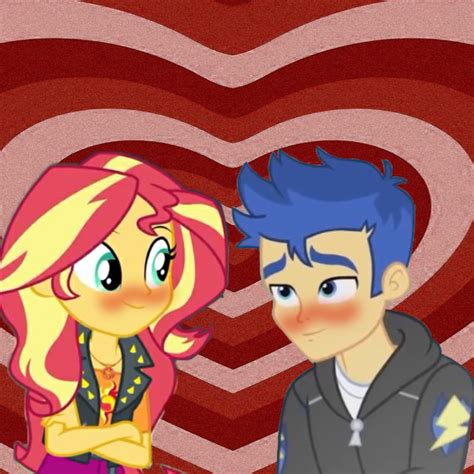 Shipping Card: Sunset Shimmer x Flash Sentry (V1) by TheMexicanPunisher ...