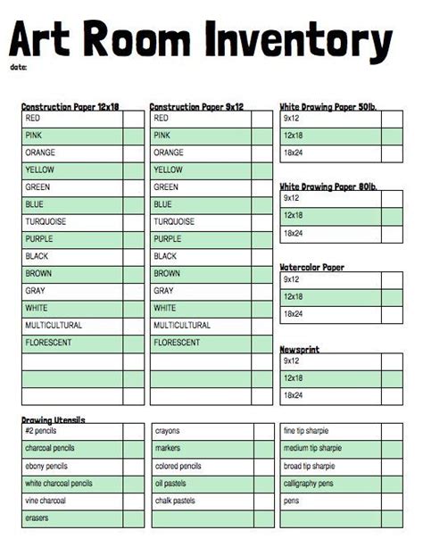 School Supply List Template - FREE DOWNLOAD - Printable Templates Lab