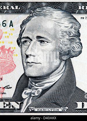 10 Dollars banknote, Alexander Hamilton and Treasury Building, USA, 2009 Stock Photo - Alamy