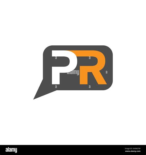 Public relations logo. PR letters. Vector illustration. PR agency sign ...