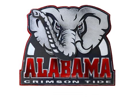 Hex Head University Of Alabama Big Al Mascot 3D Metal Artwork 819365021335 | eBay