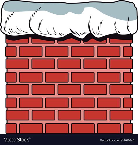 Chimney in bricks Royalty Free Vector Image - VectorStock