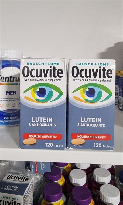 Ocuvite eye vitamin, Health & Nutrition, Health Supplements, Vitamins ...