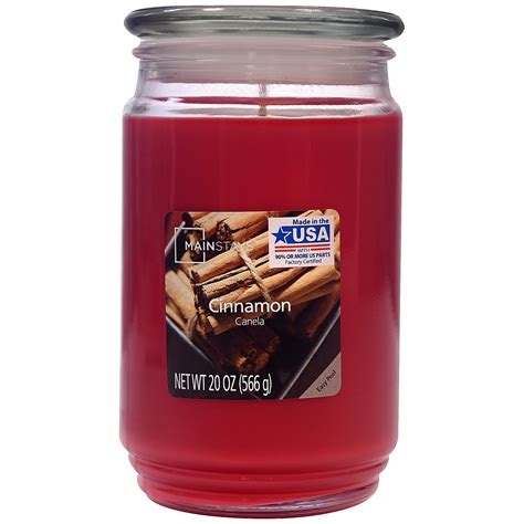 Mainstays Cinnamon Single-Wick Jar Candle, 20 oz. - Walmart.com - Walmart.com