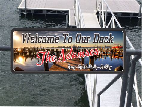 Dock Sign | Personalized Sign | Fun Sign Factory