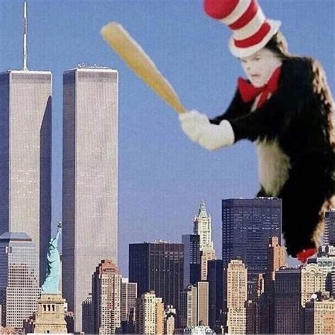 Cat in the hat vs. The Twin Towers : r/MemeTemplatesOfficial