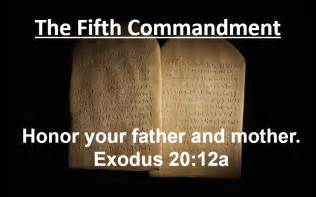 Pastor Chris' Blog: The Fifth Commandment