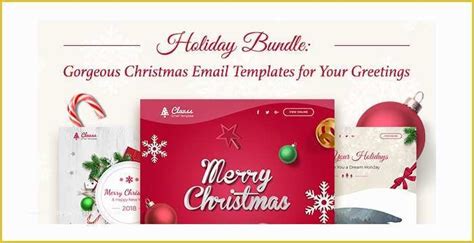 Free HTML Christmas Card Email Templates Of Free Christmas Email ...