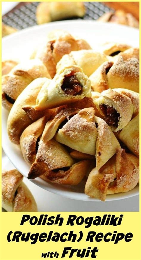 Polish Rogaliki (Rugelach) Crescent Cookies