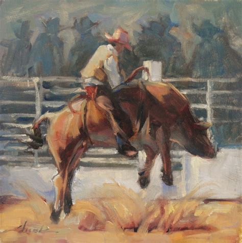 Bucking Bull Painting at PaintingValley.com | Explore collection of ...