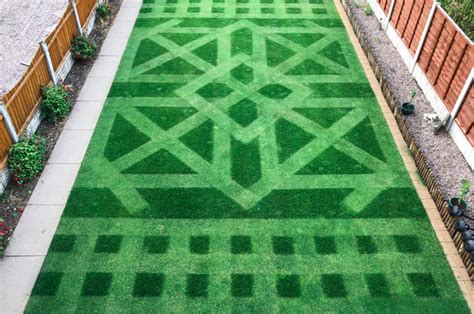 Garden wizard creates amazing patterns on his front lawn