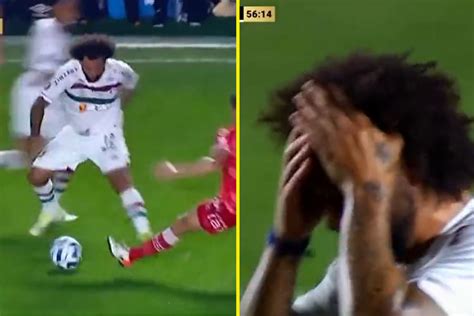 Real Madrid legend Marcelo sent off in tears after accidentally breaking opponent's leg | talkSPORT