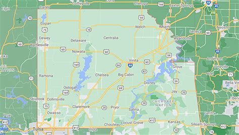 Cherokee Nation reservation boundaries, including Owasso, Collinsville, now visible on Google ...