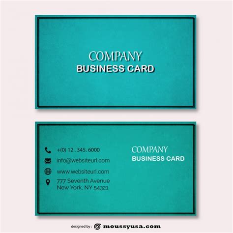 business card design templates free psd template | Mous Syusa