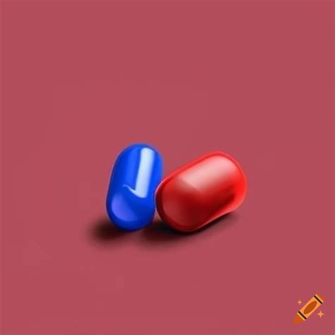 Red and blue pill symbolism on Craiyon
