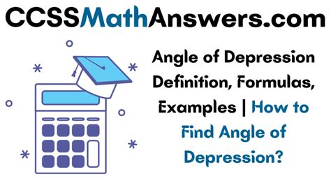 Angle of Depression Definition, Formulas, Examples | How to Find Angle ...