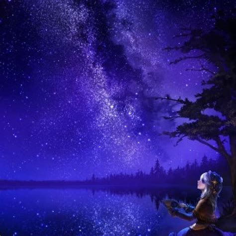 1920x1080px, 1080P free download | Night Sky, stream, pretty, glow, scenic cg, bonito, magic ...