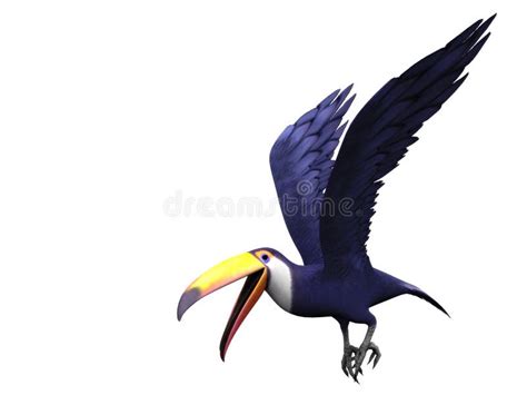 Flying toucan bird stock illustration. Illustration of wild - 8148256