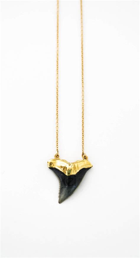 black SHARK tooth necklace by keijewelry on Etsy, $70.00 | Shark tooth necklace, Necklace, Shark ...