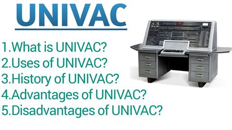 What is UNIVAC|UNIVAC kya hai|defination of UNIVAC|what is universal automatic computer|UNIVAC ...