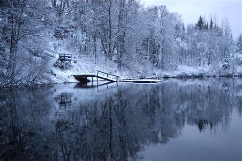 Winter Dock on the Muskoka River | Muskoka, Ontario | Osku Penttinen | Flickr