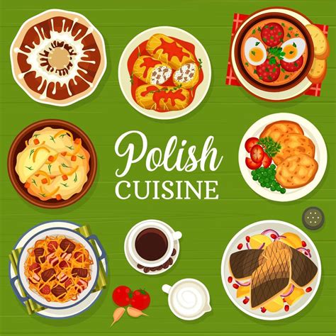 Polish cuisine menu cover design template 11860870 Vector Art at Vecteezy