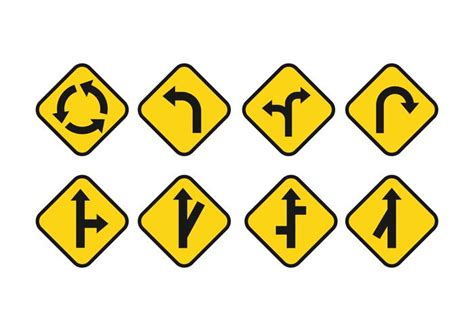 Road Signs Vector Set 120411 Vector Art at Vecteezy