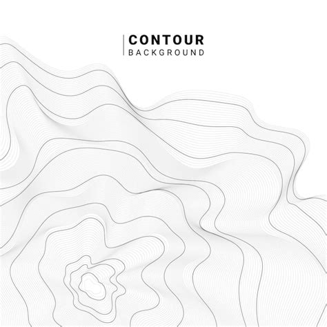 Free Vector | Monochrome abstract contour lines collection