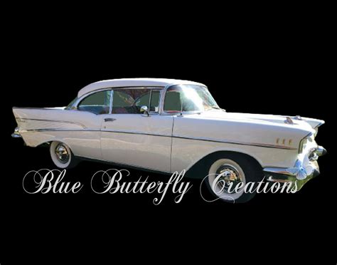 1957 Chevy Bel Air Digital PNG, Chevy Classic Car PNG, Antique Chevy ...