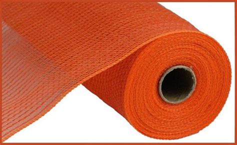 Orange Fabric Mesh Roll Orange Mesh Orange Faux Jute Mesh - Etsy