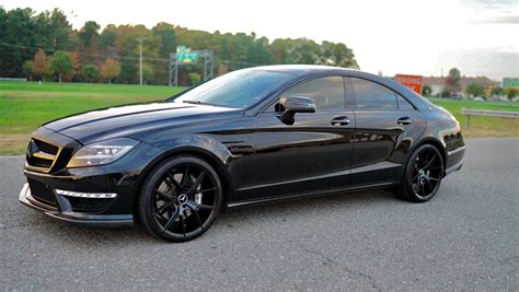 2012 Mercedes-Benz W218 CLS63 AMG on R22 black wheels | BENZTUNING