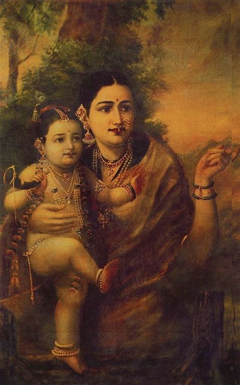 Balkrishna Maiya Yashoda | Ravivarma paintings, Canvas art wall decor, Yashoda krishna