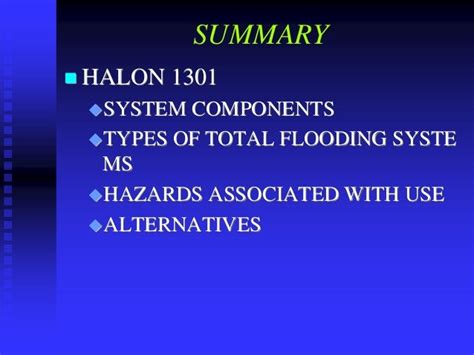 Installations of Halon System