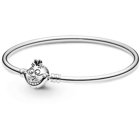 Pandora Disney Alice in Wonderland Cheshire Cat Clasp Pandora Bangle ...